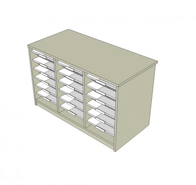 Tray store Sketchup model