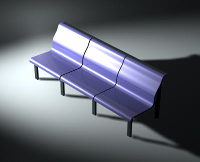Waiting room seating 3d max and 3d dwg