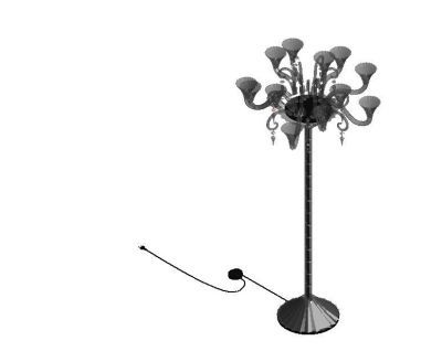 Mille Nuits floor lamp Revit Family 