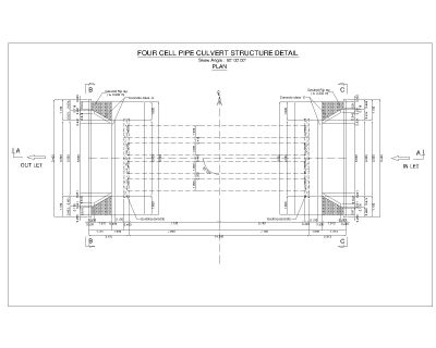 Free AutoCAD 2D Editable Drawings for Pipe Culvert Design - 1 