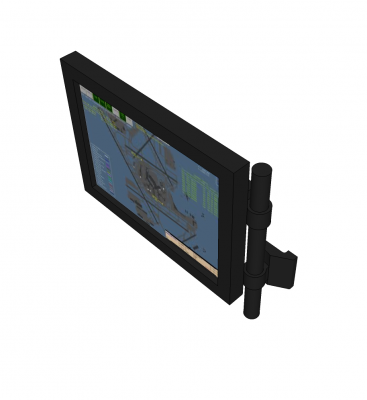 Monitor arm Sketchup model