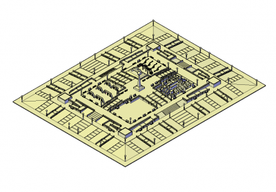 Urban park design DWG block 
