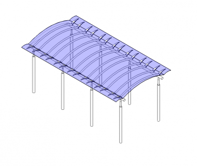 modèles canopée 3D d'entrée