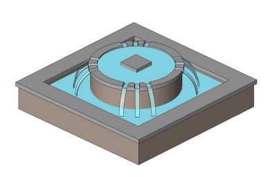  Water Fountain Revit Family 8