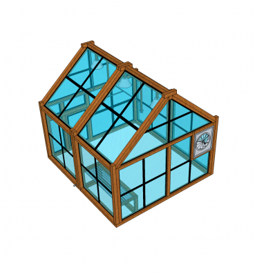 modèle sketchup à effet de serre