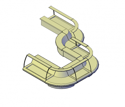 Modello 3D DWG per il servizio di ristorazione