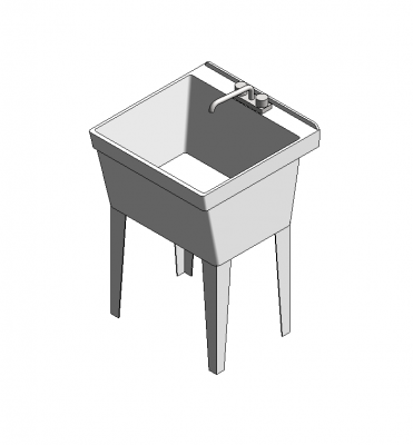 Laundry sink Revit family 