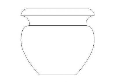 Roman Jardinière / Céramique Pot