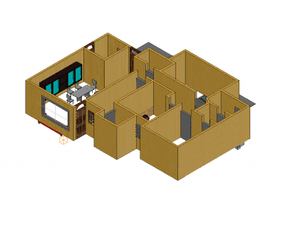3D house furniture layout