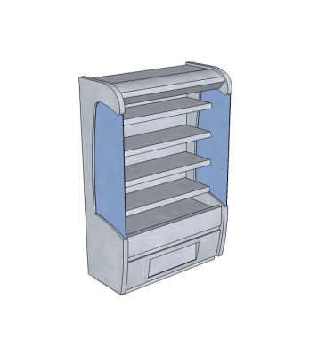 Multideck display chiller sketchup block