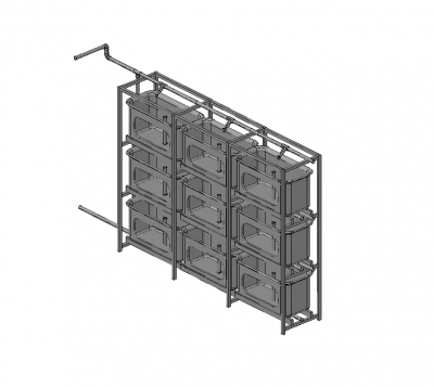 Aquarium 3D DWG model 