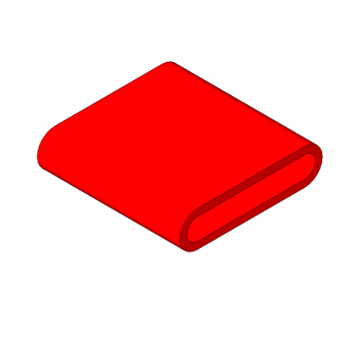 Oval coffee table Revit family
