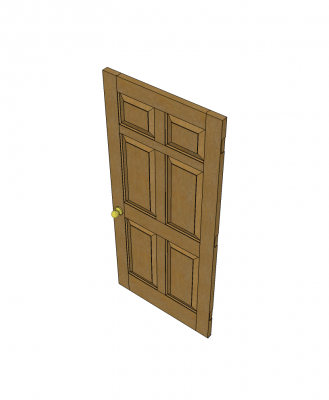 オークドア3Dモデル