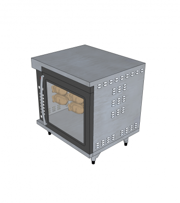 Forno de churrasqueira bloco de esboço