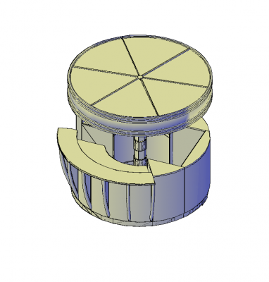 Kiosk 3D DWG model 
