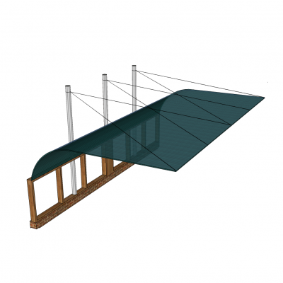 Car park shade sketchup block