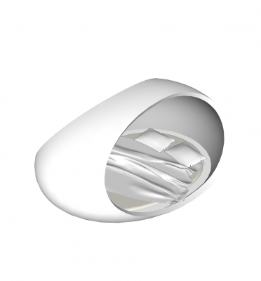 Bed pod Sketchup block