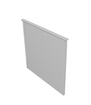 Modelo de esboço de persianas de janela branco veneziano