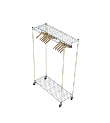 Componente de esboço de guarda-roupa móvel