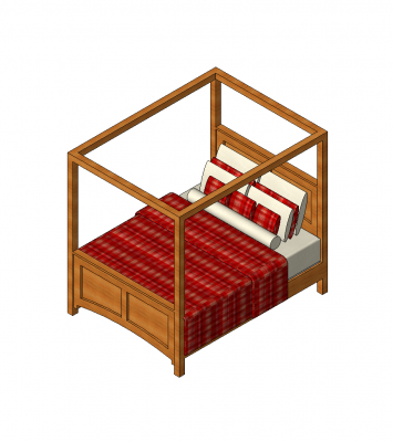 Cama no dossel