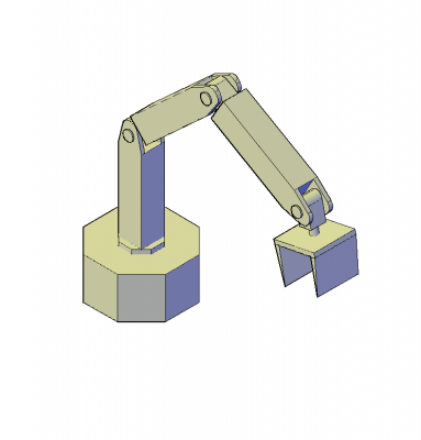 Robotic arm 3D dwg model