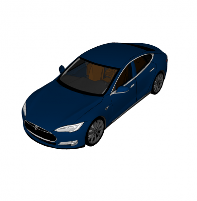 Tesla Model S sketchup block