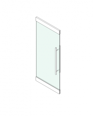 Vorhangfassade Tür Revit Block