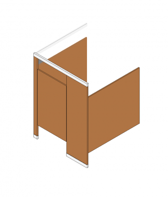 Revit-Modell DDA Toilettenkabine