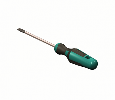 Flat screwdriver 3DS Max model 