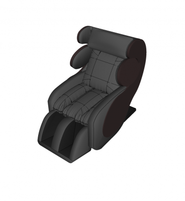 Modelo de esboço de cadeira de massagem