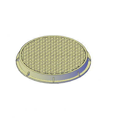 Canalisation couvercle du trou d'homme modèle 3D AutoCAD
