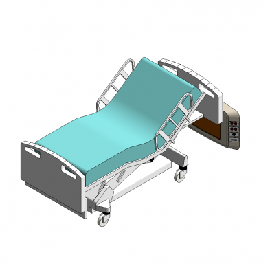 Cama de hospital elétrica Revit family