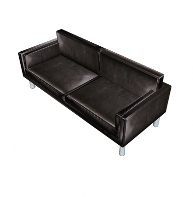 Leather couch skp model