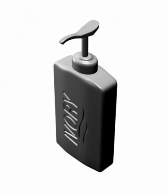 Modello 3DS Max per sapone per le mani