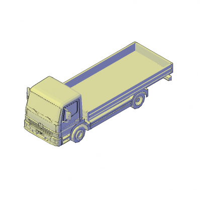 Mercedes LKW 3D-CAD-Block