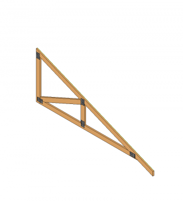 Lean pour fermes de toit modèle Revit