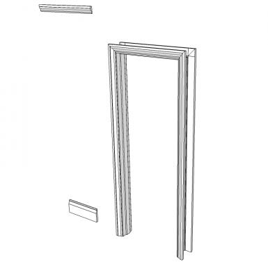 Modelos de esboço Architrave, rodapé e coving