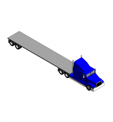 Caminhão Flatbed Revit Object