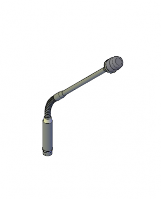 Podium microphone 3D CAD model