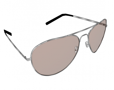 AviatorサングラスSketchupモデル