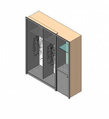 Revit hotel wardrobe family