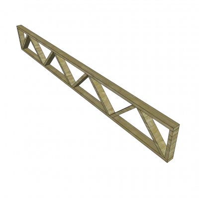 Modèle de sketchup en treillis de sol