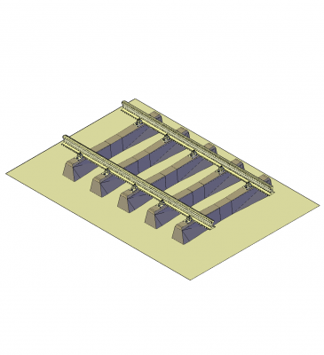 Voie ferrée modèle CAO 3D