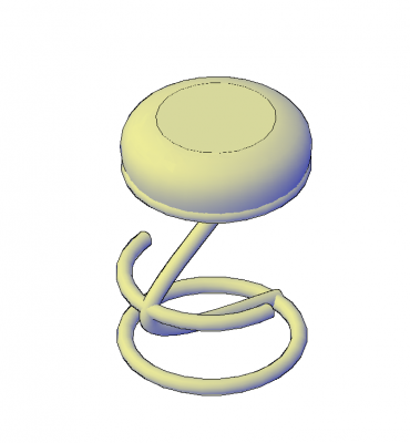 Baralho de baralho em cantilever AutoCAD modelo 3D