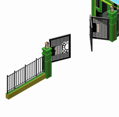 セキュリティゲート3D最大ブロック