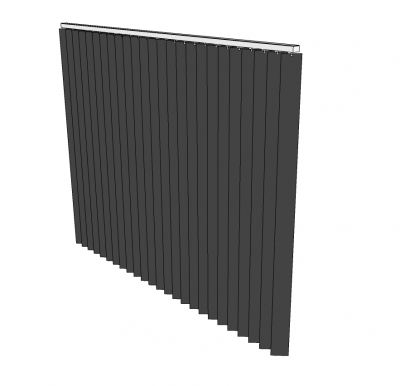 Voies verticales Modèle Sketchup