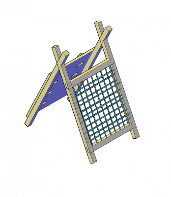 Climbing ramp AutoCAD 3D model