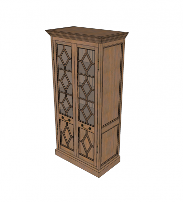 Modello di Sketchup del cabinet Fretwork