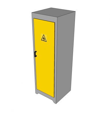 Gabinete de armazenamento químico Modelo Sketchup