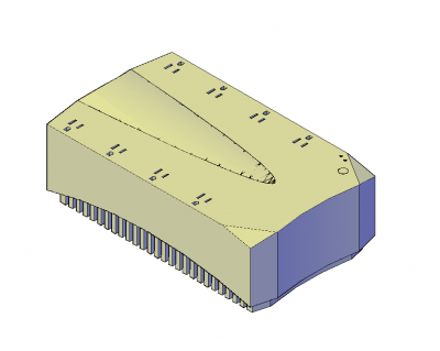 UPS bateria 3d dwg modelo